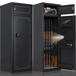 10-12 Gun Safe,Rifle Gun Safe for Home Rifle and Pistols,Gun Safes & Cabinets,Metal Gun Cabinet for Rifles and Shotguns,Shotguns Rifle Safe with Digit