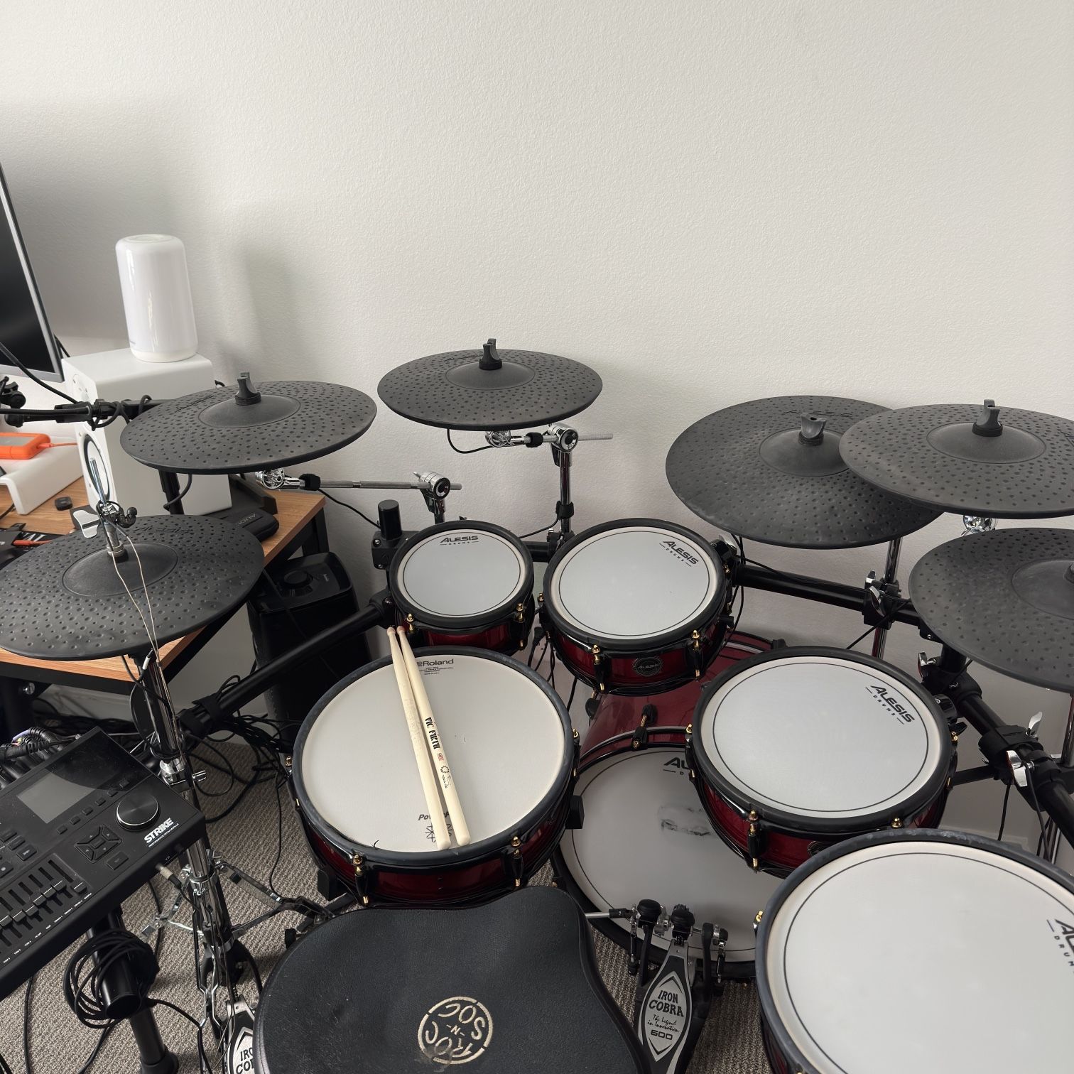 Alesis Strike Pro SE Drum set With Extra Cymbal Pad for Sale in