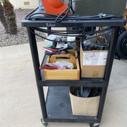 Rolling Cart With Electrical Outlets (tools NOT Included)