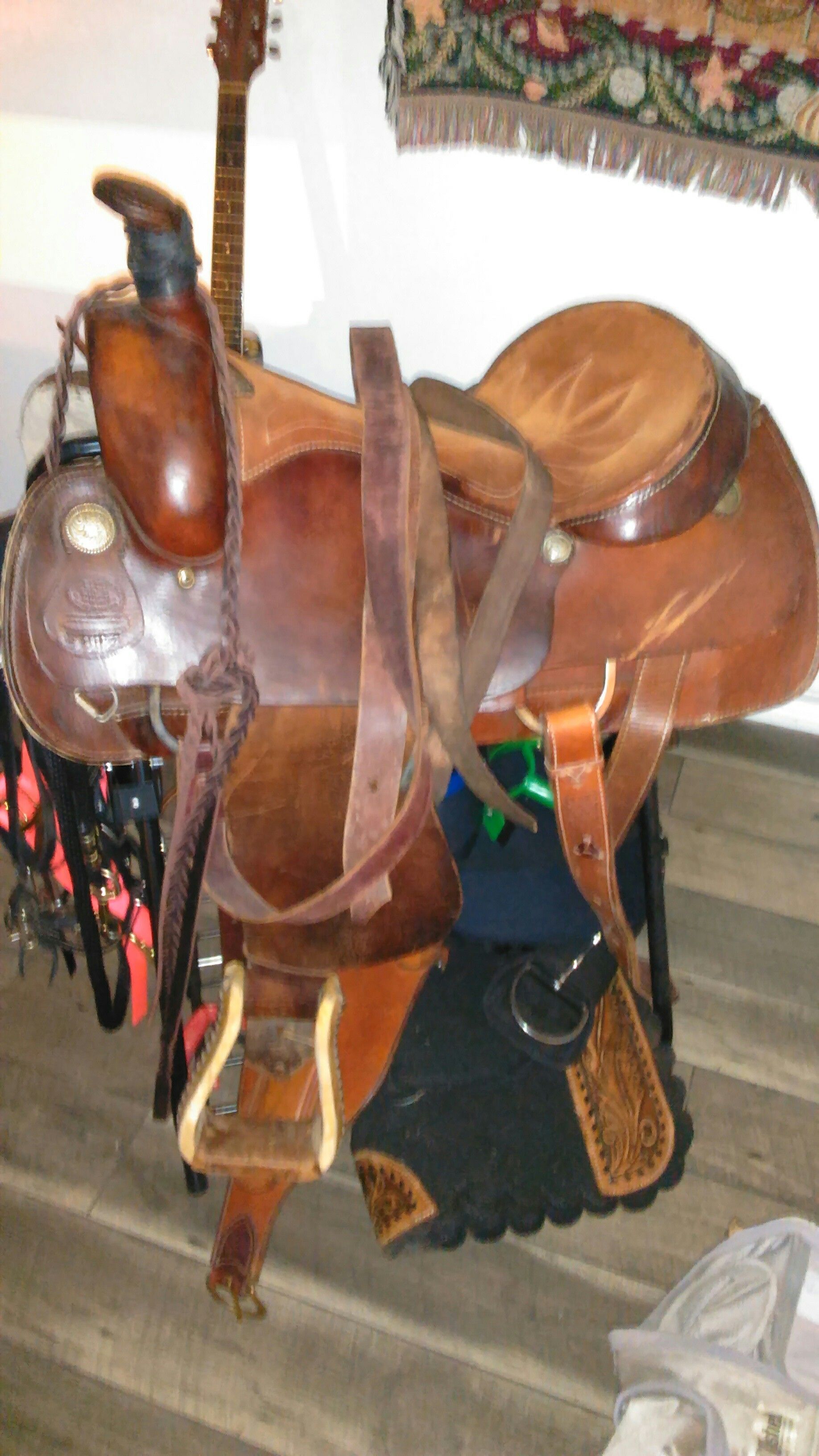 Blue Ridge Roping Saddle size 16 good condition.