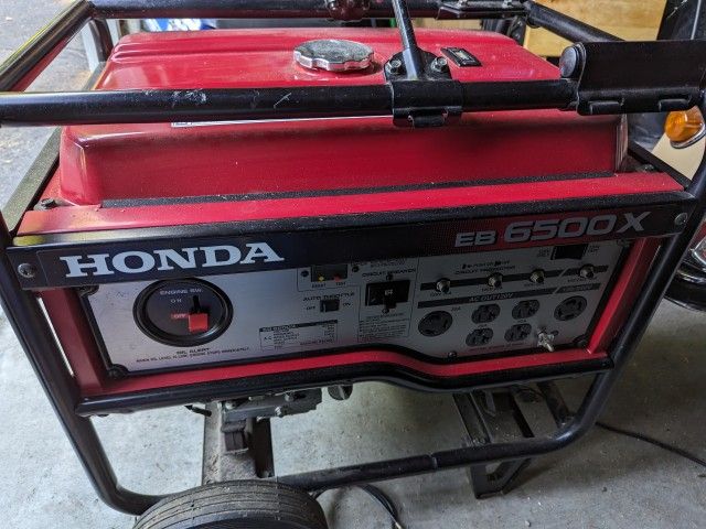 Honda Generator EB6500x 13Hp