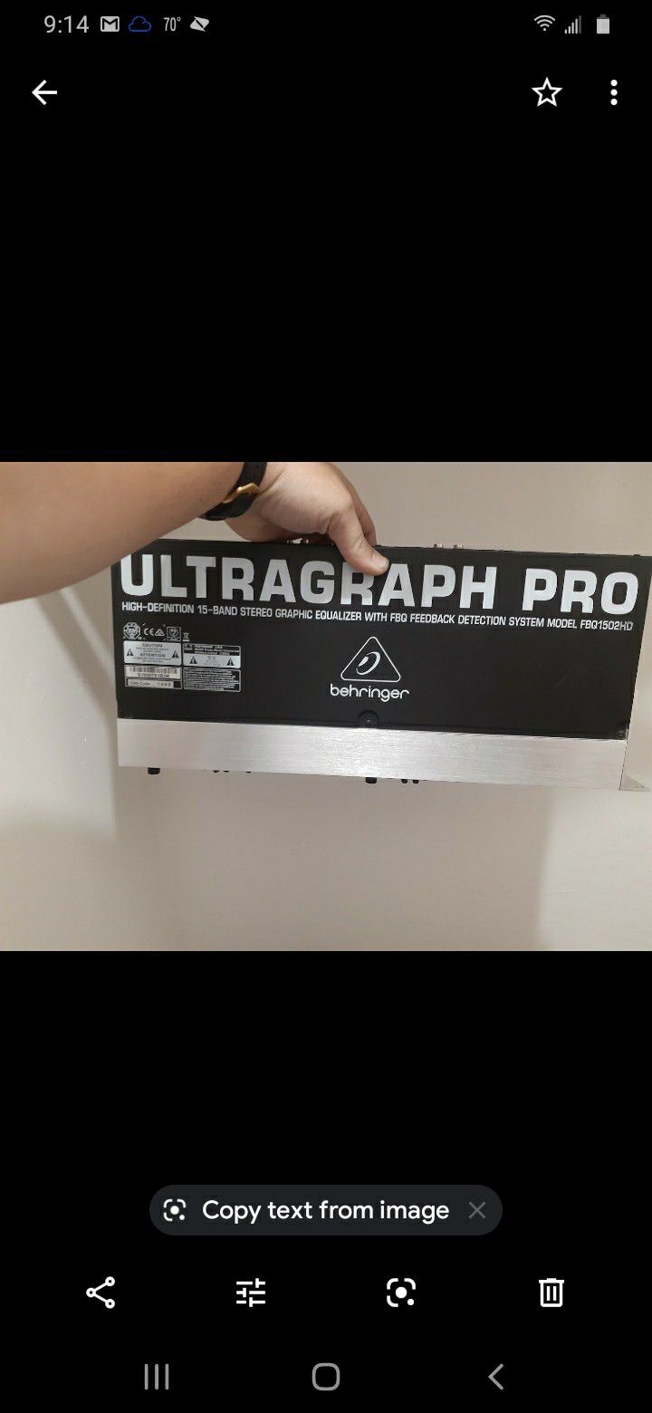 (BEHRINGER) ULTRAGRAPH PRO
