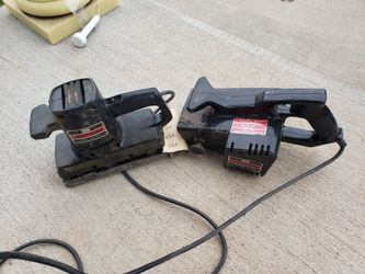2 CRAFTSMAN SANDER , 3IN BELT SANDER AND 1/2 Sheet SANDER EXCELLENT WORKING CONDITION