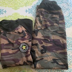 Boys 8 Years Sweatshirt With  Pajama Good  Condition
