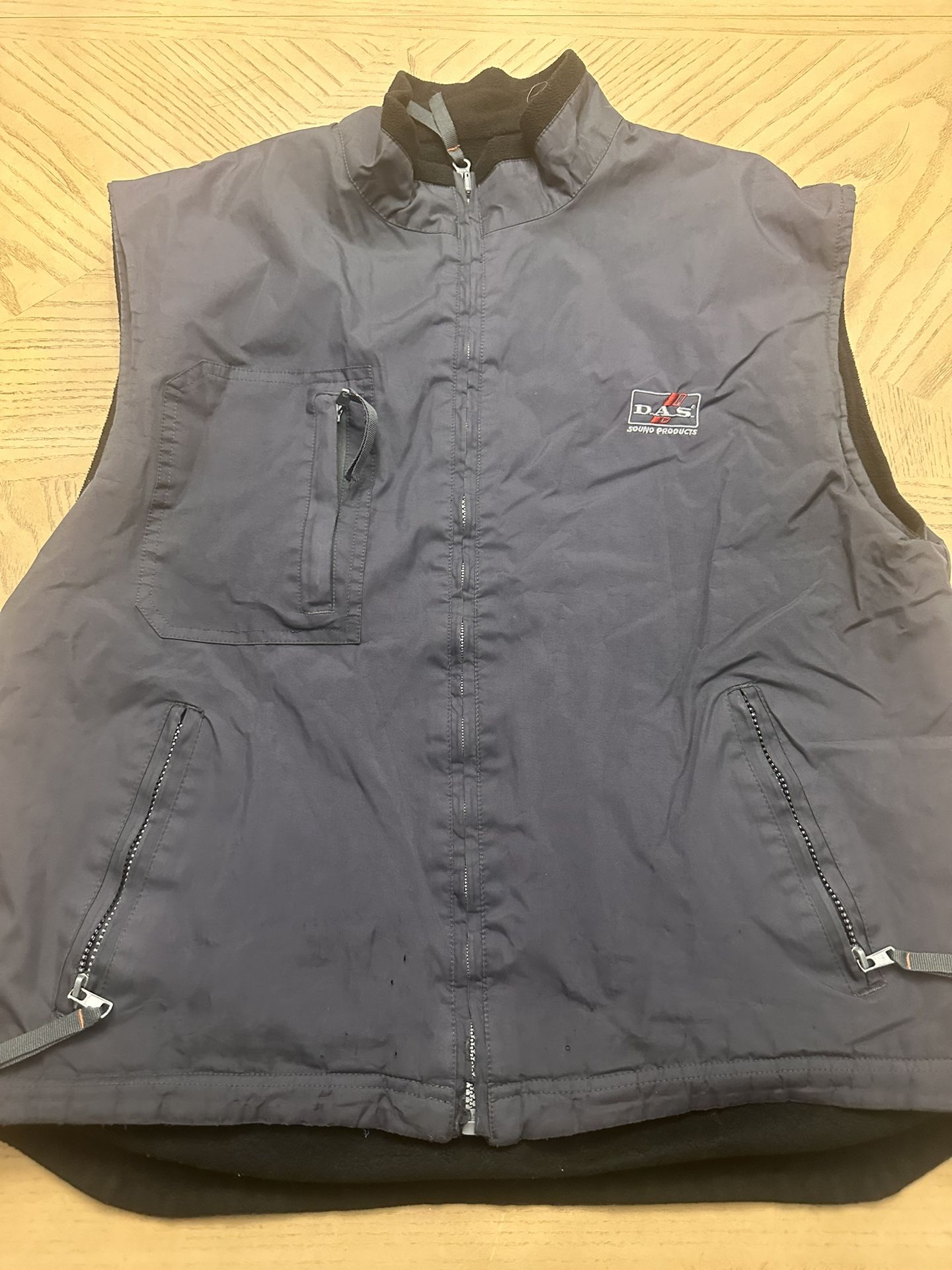 Reverse sable Vest Full Zip Vest
