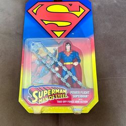 1995 Kenner Superman: Man of Steel Power Flight Superman action figure