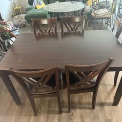 Dining Table With 6 Chairs 