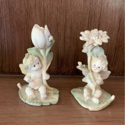Pair of fairy garden figurines