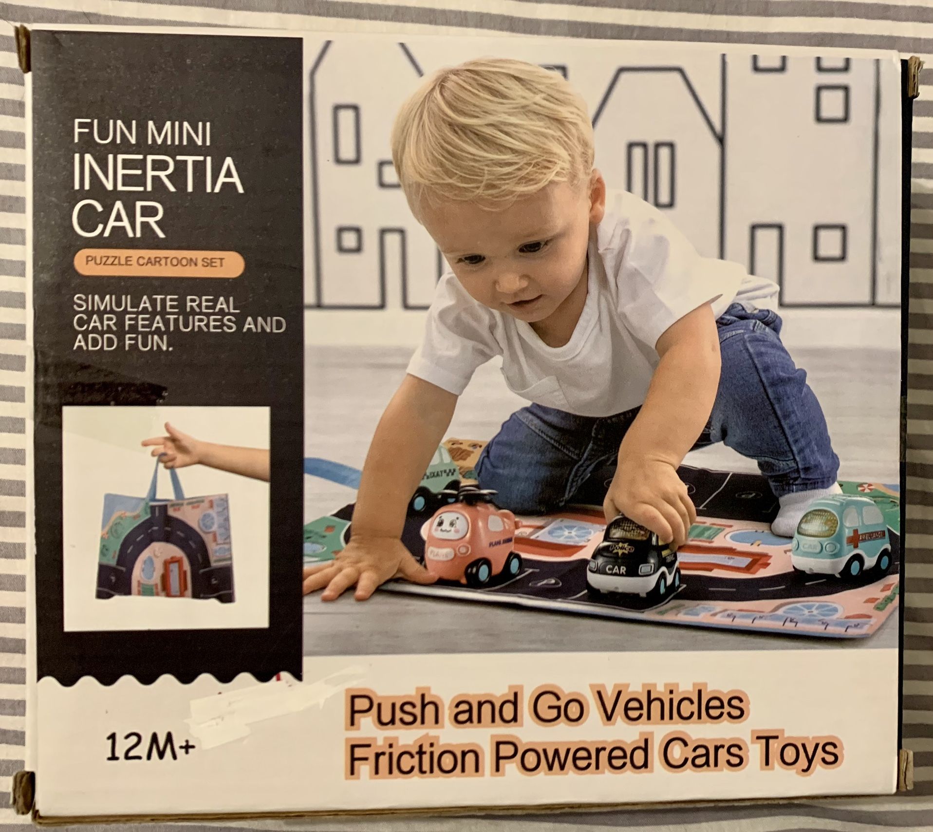Mini Cars & Playmat - $15