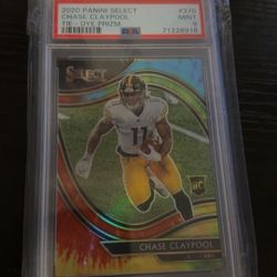 Chase Claypool Tie-dye Prizm Select Rookie /25 PSA 9