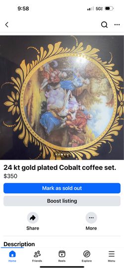 Beautiful cobalt set