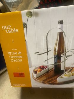 Cheese and wine caddy
