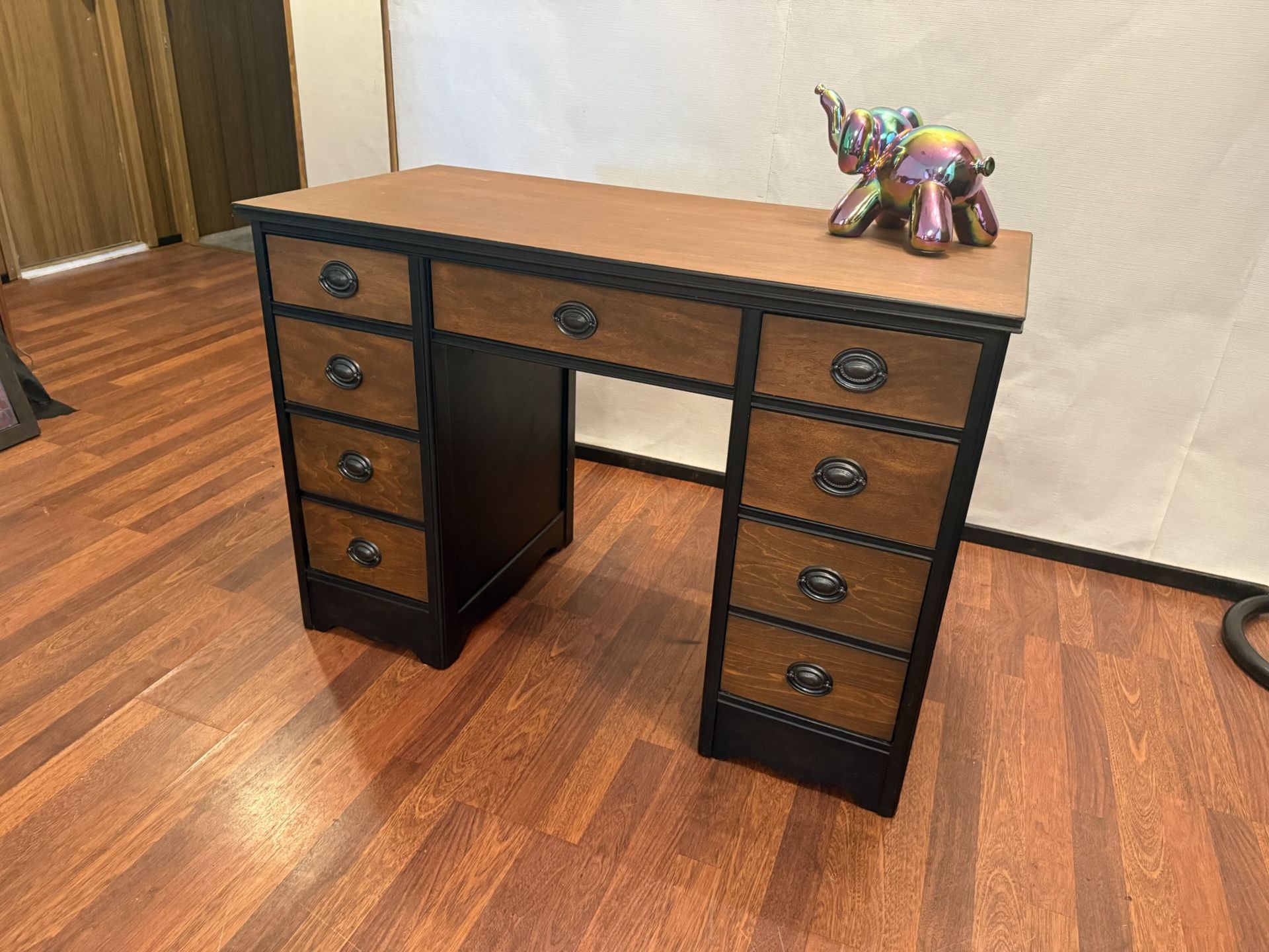 Restored Vintage Two-Tone Desk