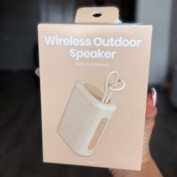 Tan Wireless Outdoor Speaker