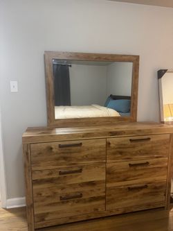 Dresser with mirror