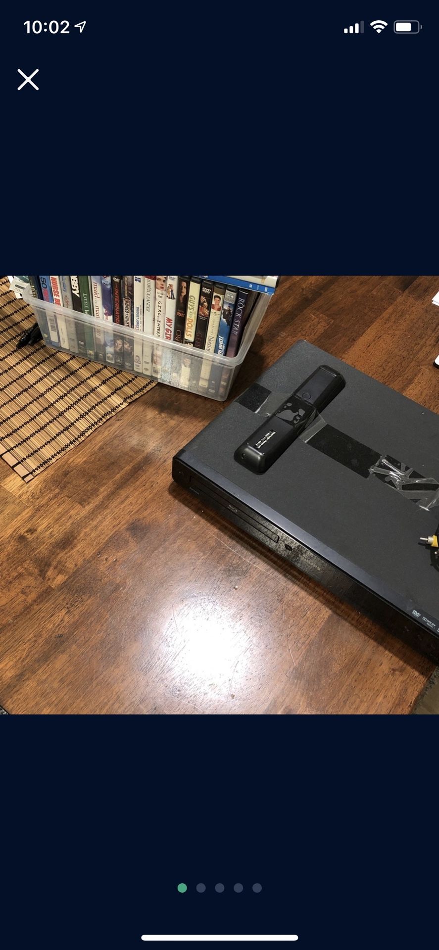 Blu-ray player with DVD collection