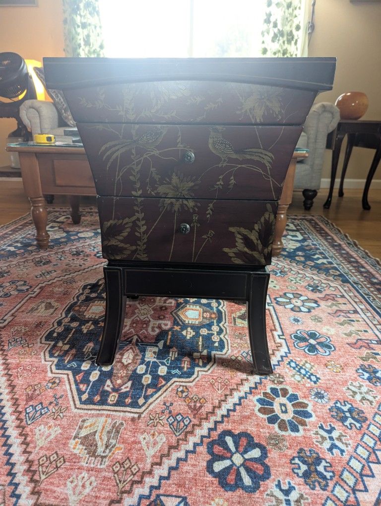 End Table With Chess/Checker Board