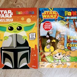 Star Wars Paint W/Water & Activity Sticker Books