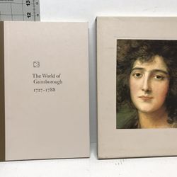 The world of Gainsborough hardcover book and slip case, vintage 