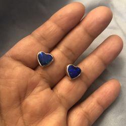 925 Silver Opal Earrings 