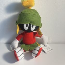 Vintage 1997 Looney Tunes Marvin The Martian Stuffed Plush