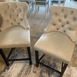 Comfy Stylish Gray Bar Stools