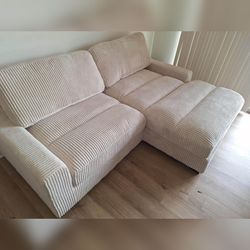 2PC Extra large loveseat with chaise
