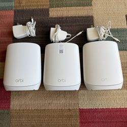 NETGEAR Orbi RBR660 Mesh 1 Router + 2 Satellites - 3pk - White