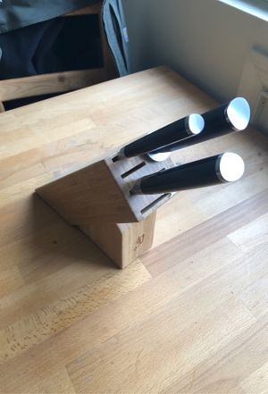 Photo Shun classic small knife block w 3 pieces