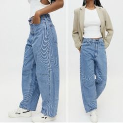 BDG Trippy Swirl Patterned Jeans URBAN OUTFITTERS sz 27 High Rise Extreme Baggy