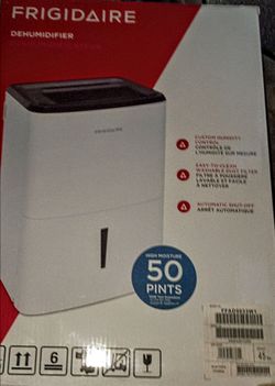 Brand New Frigidaire 50 Pint Dehumidifier FFAD5033W1 Sealed Box