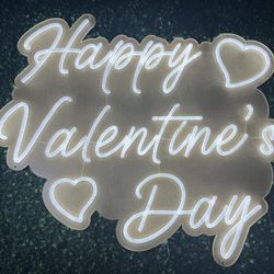Happy valentines Day Neon Sign