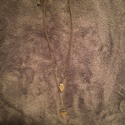 Double Gold Chain Necklace