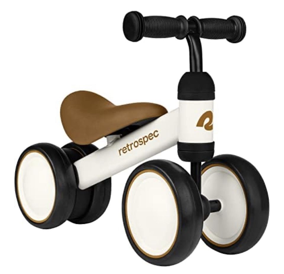 [BRAND NEW] Retrospec Cricket Baby Walker Balance Bike with 4 Wheels for Ages 12-24 Months - Baby Toys & Toddler Toys for 1 Year Olds - Ride On Bicycl