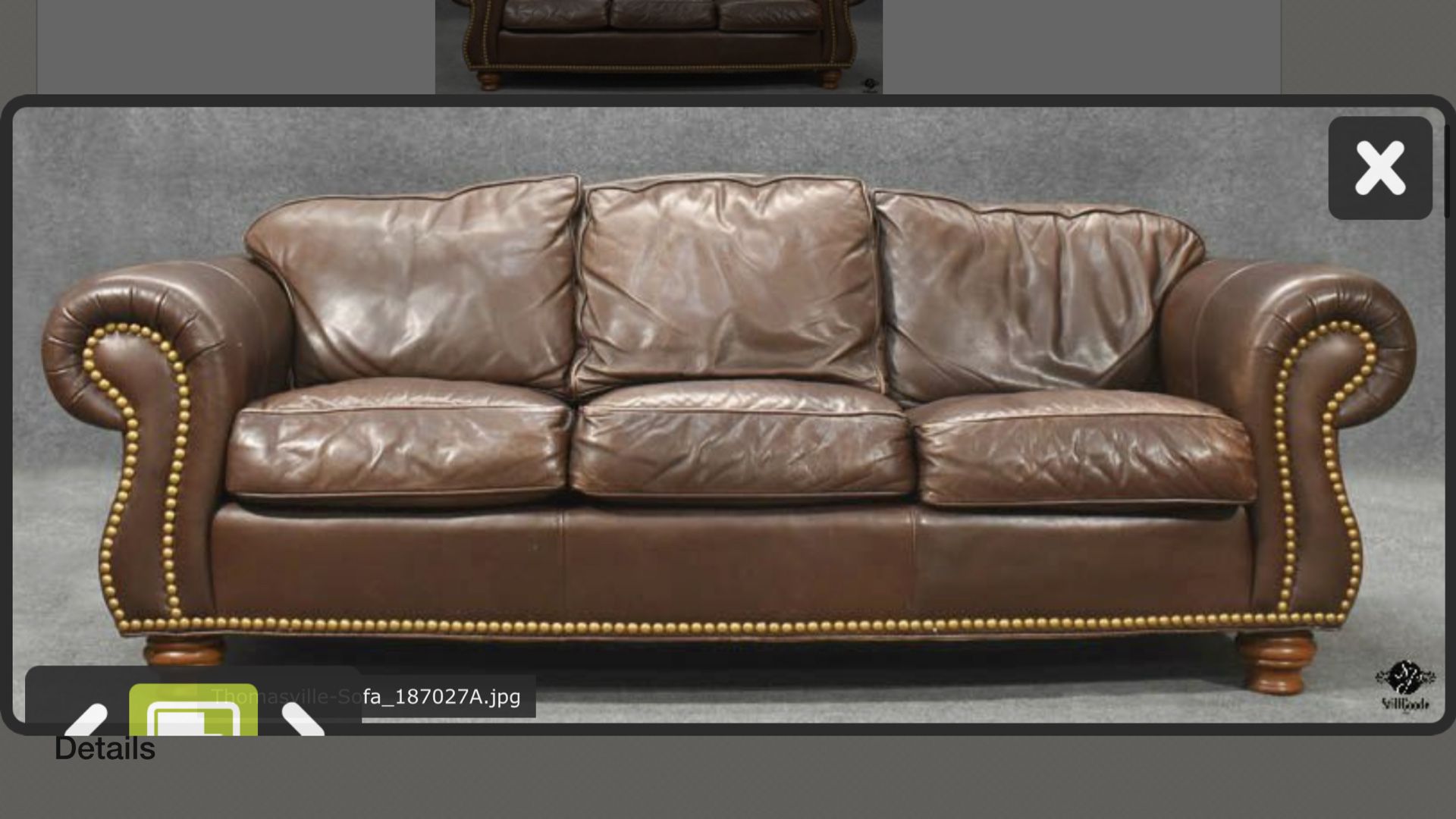 Leather Sofa/Couch 3 Seater