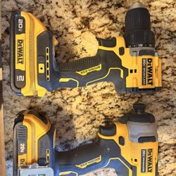 Two Drills And Two Batteries 