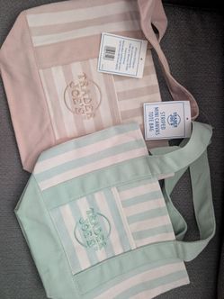 Trader Joe's Stripped Mini Canvas Tote Bag