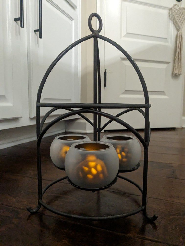 Partylite Shadow Lights Lantern Candle holder  ( Removable Inserts)