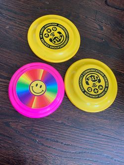 Plastic Flying Disc Frisbees Set of 3