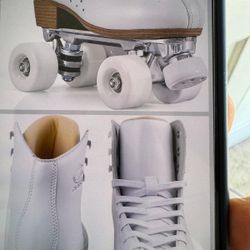 Leather roller skates for women and men size nine 9n10