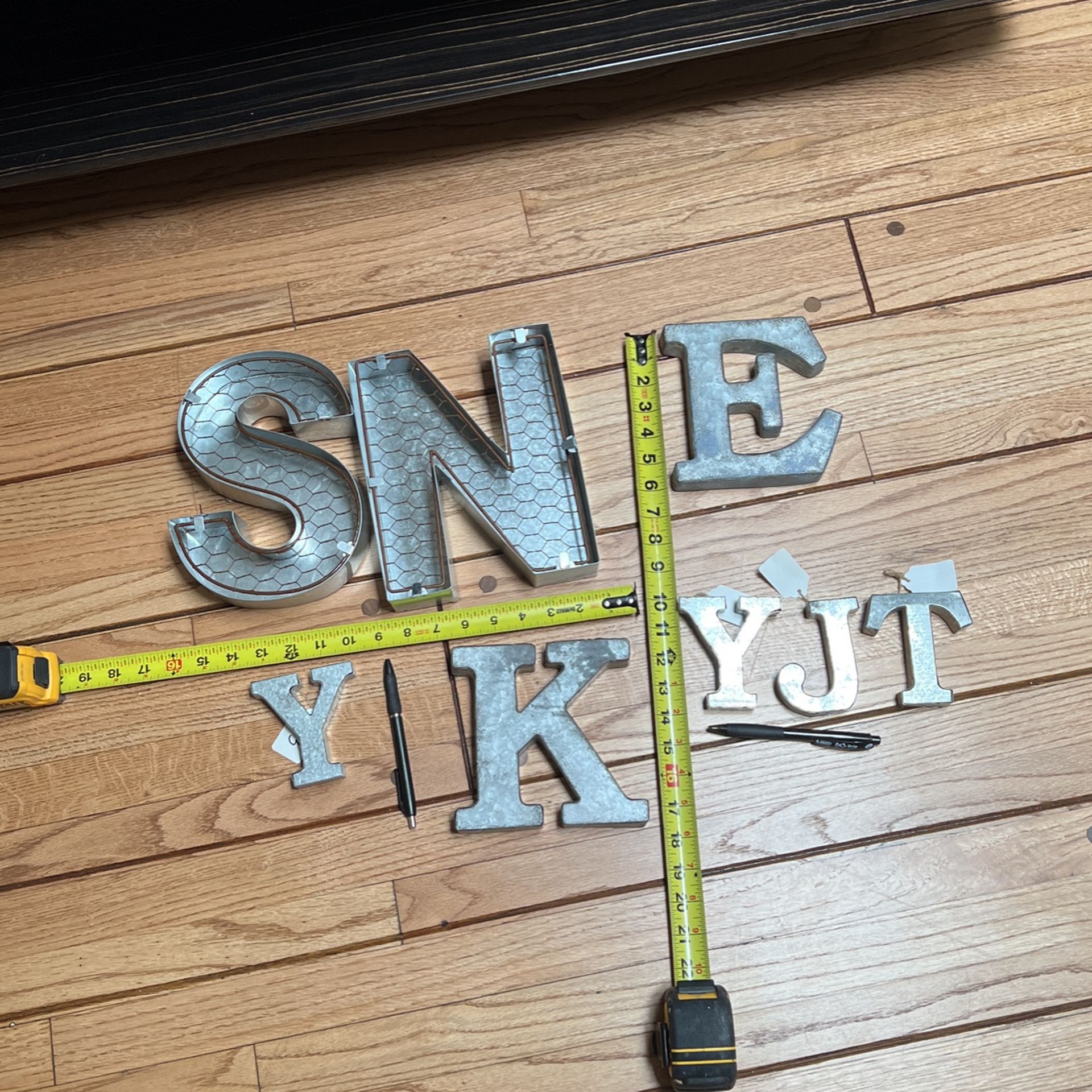 Valentine Metal Letters