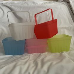Plastic Glitter Easter baskets