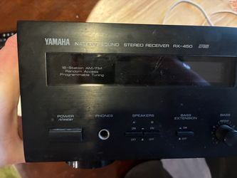 Stereo System; 2 Pioneer Speakers and 1 Yamaha Receiver