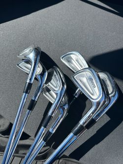 Mizuno MP-57 irons P-4 stiff shafts