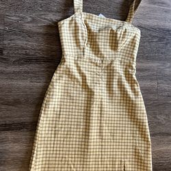 Yellow mini dress