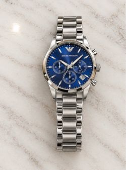Emporio Armani Chronograph Watch Blue Dial