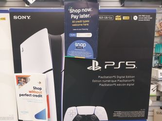 PS5 Digital 825GB New On Finance Option With $50 Down