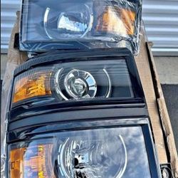 14-15 Chevrolet Silverado LED Headlights Luces Micas Calaveras Faros Faroles Focos Chevy