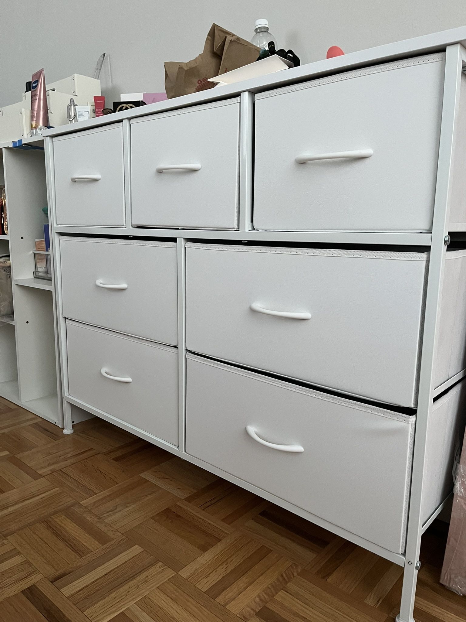 White 7 Drawer Dresser