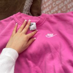 Kids Medium  Pink And Blue Nike Sweaters 